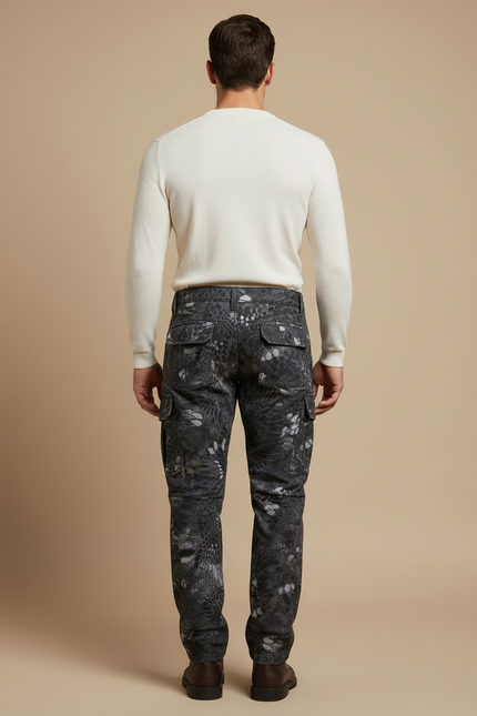 Pantalon Camouflage Cargo - Gris Toile - vue 2