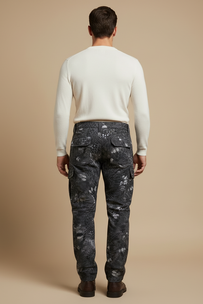 Pantalon Camouflage Cargo - Gris Toile - vue 2