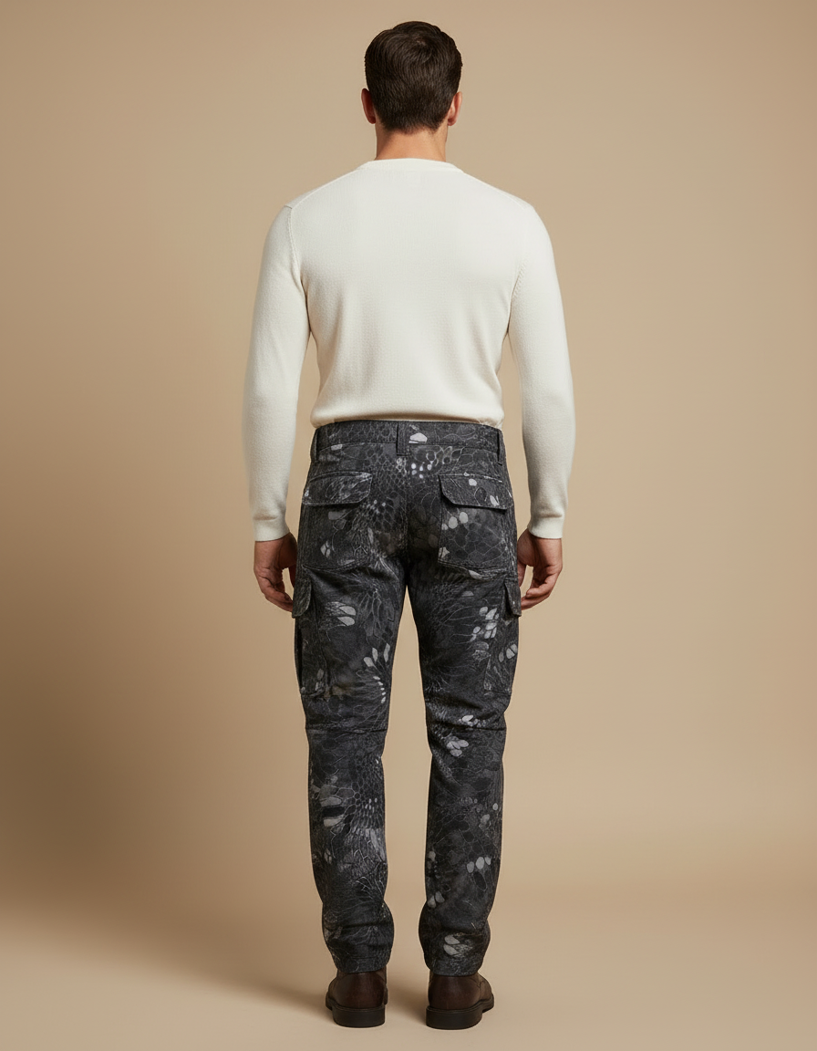 Pantalon Camouflage Cargo - Gris Toile - vue 2