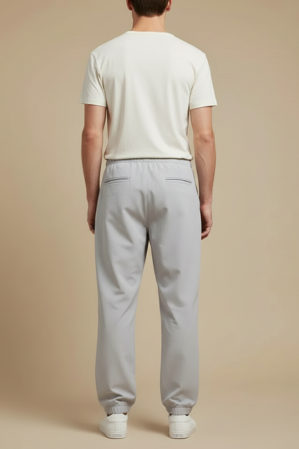 Pantalon Cargo Gris Technique Décontracté Multipoches Homme - Polyester - vue 2
