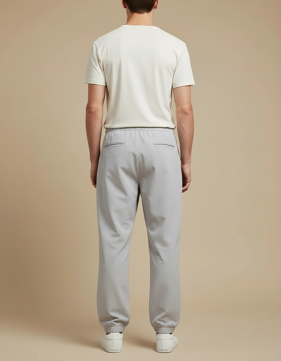 Pantalon Cargo Gris Technique Décontracté Multipoches Homme - Polyester - vue 2