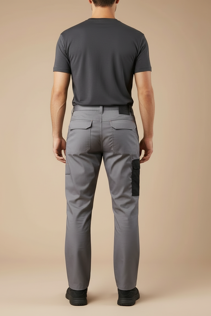 Pantalon Cargo Gris Multipoches Renforcé Respirant Homme - Toile - vue 2