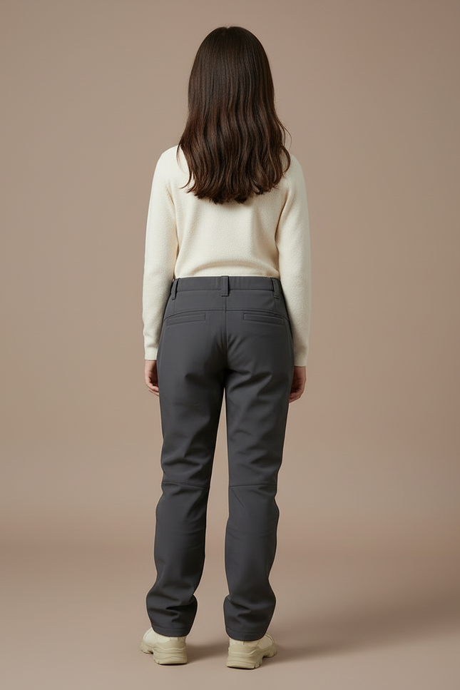 Pantalon Cargo Gris Imperméable Doublé Enfant - Polyester - vue 2