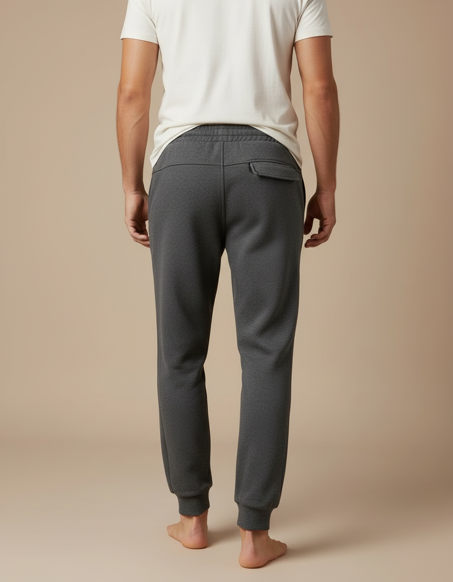 Pantalon Cargo Molleton Gris Homme Confortable Jogger - vue 2