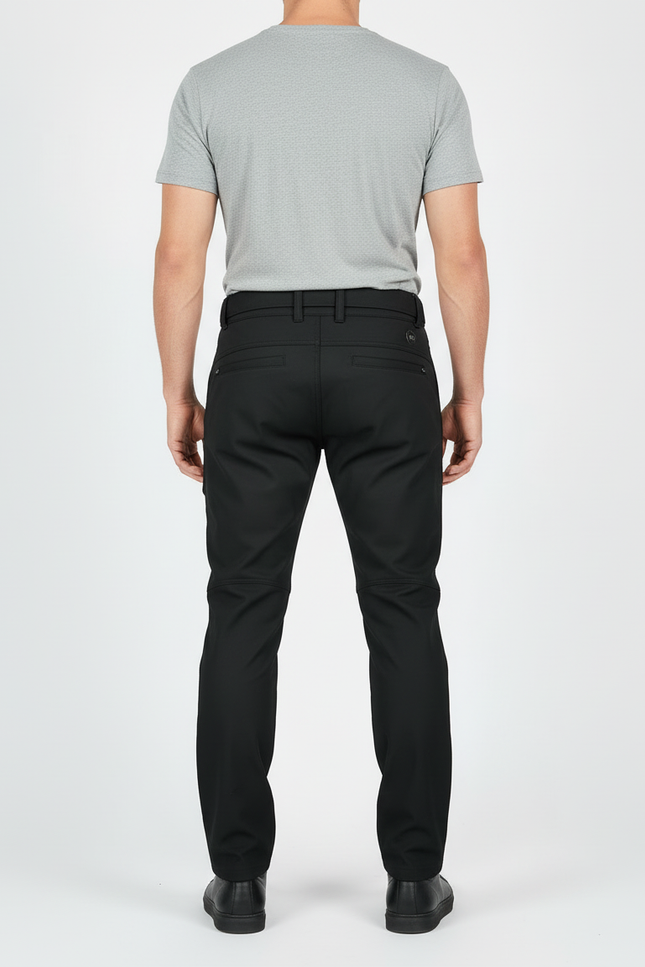 Pantalon Cargo Noir Technique Multipoches Imperméable Homme - Polyester - vue 2