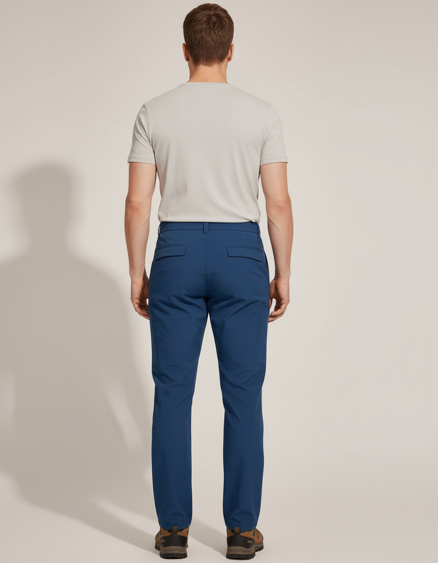 Pantalon Cargo Homme Bleu Séchage Rapide Randonnée - Polyester - vue 2