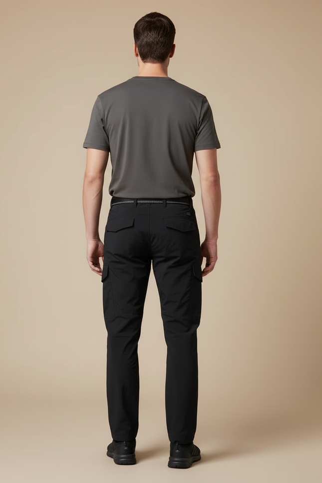 Pantalon Cargo Imperméable - Noir Polyester - vue 2