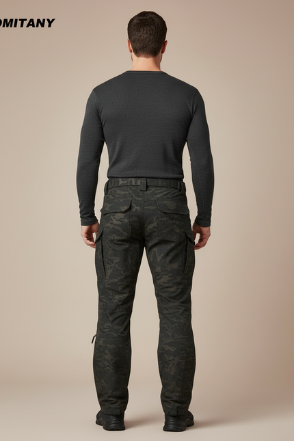 Pantalon Cargo Camouflage Militaire Robuste Homme Tactique - Multicolore Polyester - vue 2