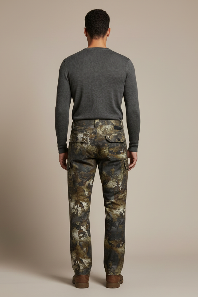 Pantalon Cargo Camouflage Chasse Ample Résistant Polyester - Multicolore - vue 2