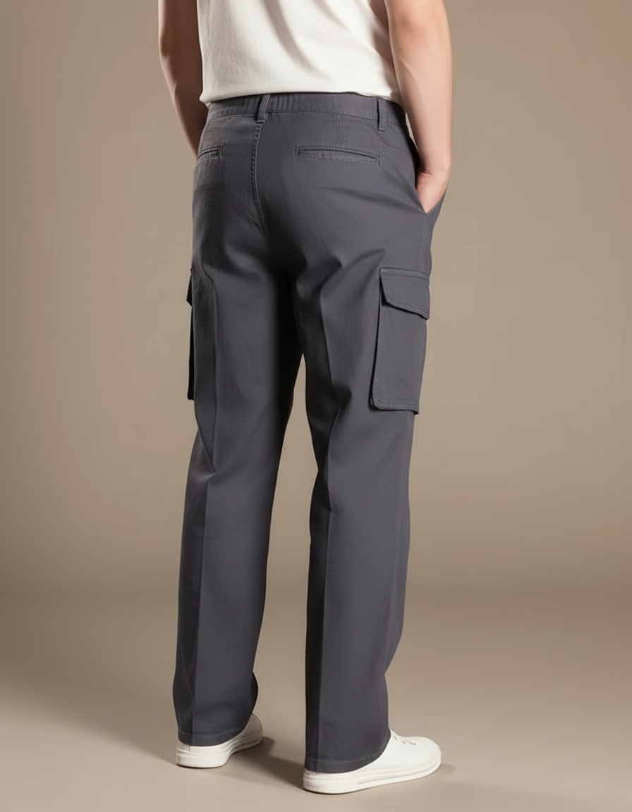 Pantalon Cargo Grande Taille - Gris Coton - vue 2