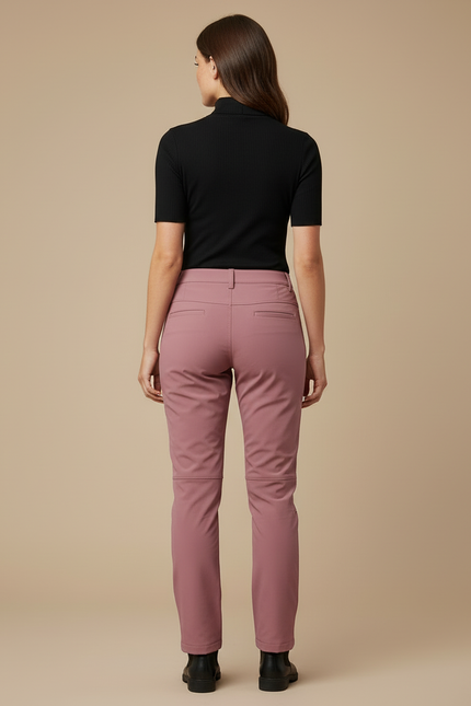 Pantalon Cargo Rose Slim Imperméple Randonnée Femme - Polyester - vue 2