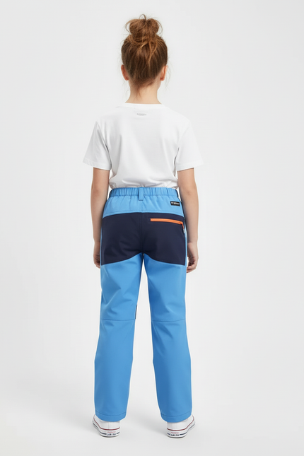 Pantalon Cargo Bleu Imperméable Enfant Doublé Polaire - Polyester - vue 2
