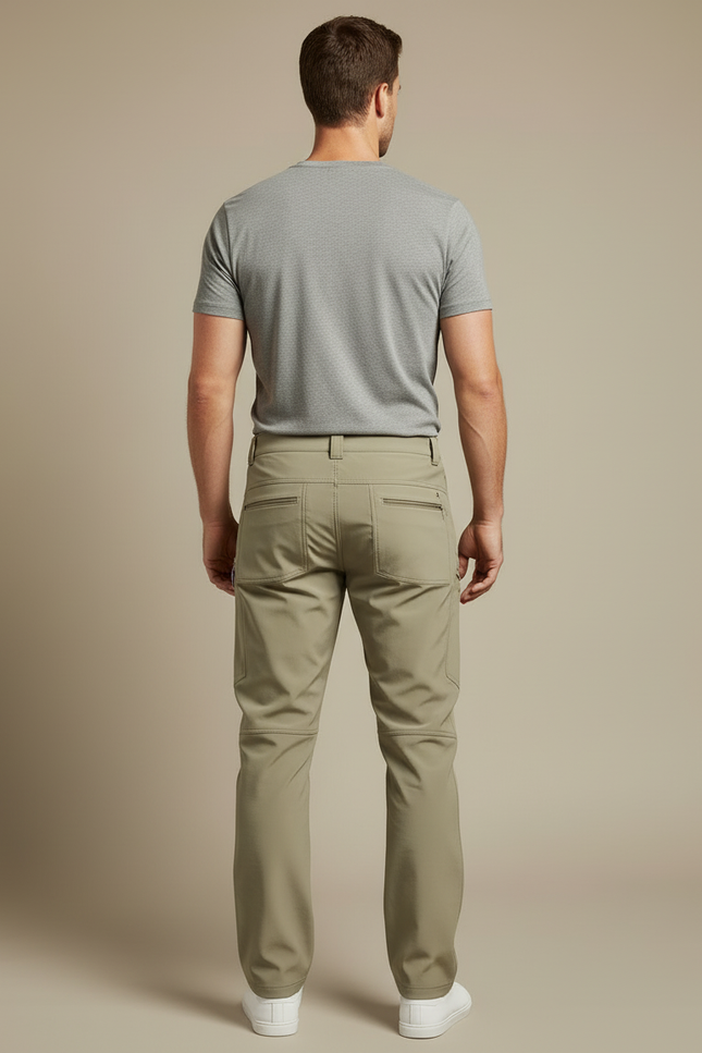 Pantalon Cargo Kaki Homme Léger Fonctionnel Randonnée - Polyester - vue 2