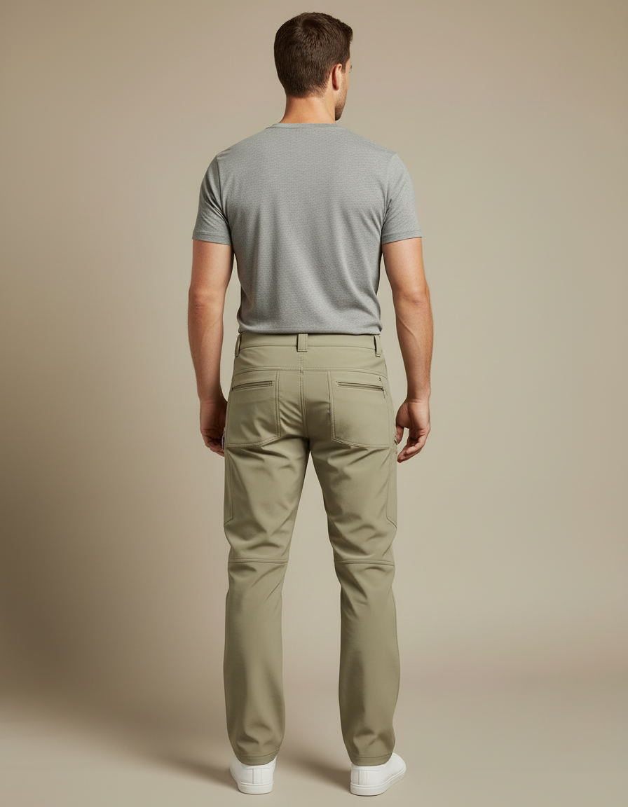 Pantalon Cargo Kaki Homme Léger Fonctionnel Randonnée - Polyester - vue 2