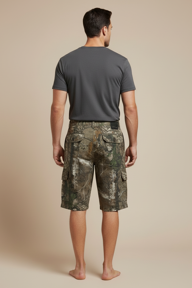 Pantalon Cargo Camouflage Nature Homme Coton Respirant - Imprimé - vue 2