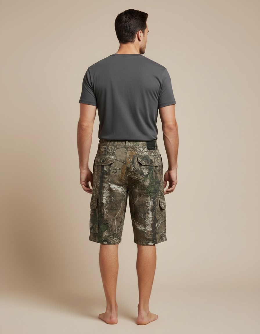 Pantalon Cargo Camouflage Nature Homme Coton Respirant - Imprimé - vue 2
