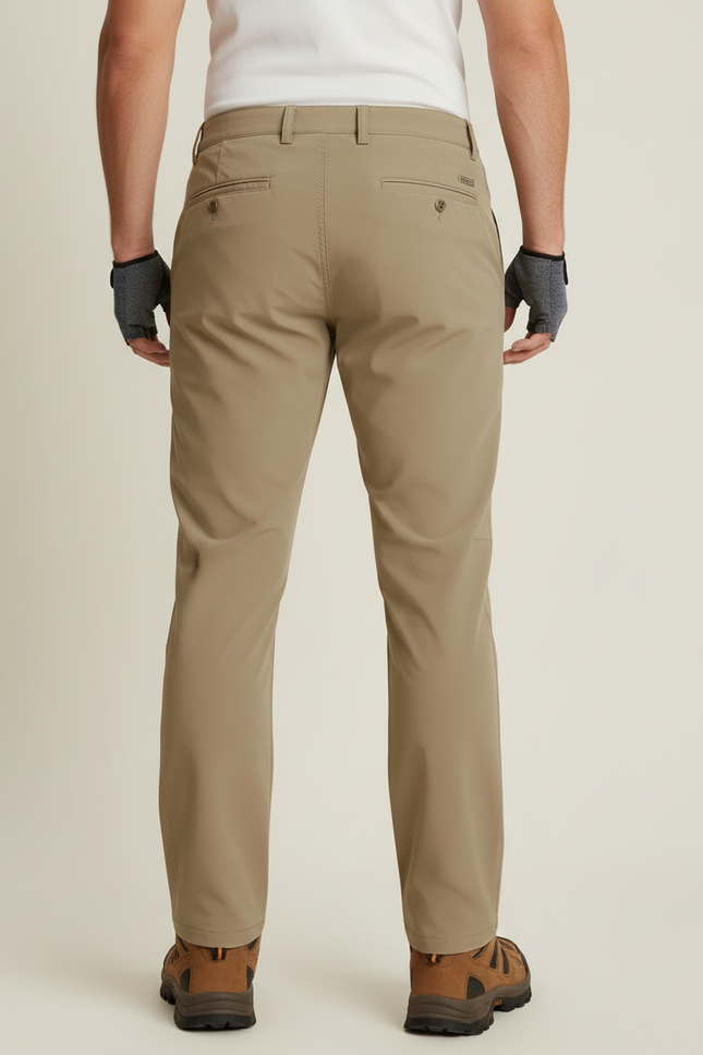 Pantalon Cargo Kaki Léger Multipoches Homme Randonnée - Polyester - vue 2
