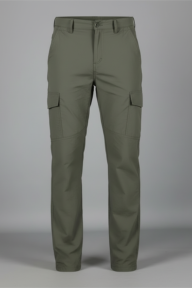 Pantalon Cargo Vert Militaire Tactique Respirant Léger - Kaki Polyester - vue 3