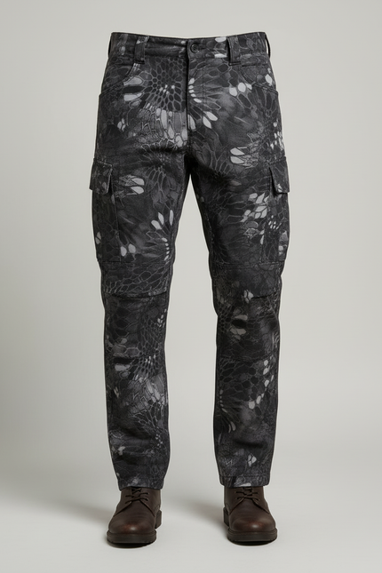 Pantalon Camouflage Cargo - Gris Toile - vue 3