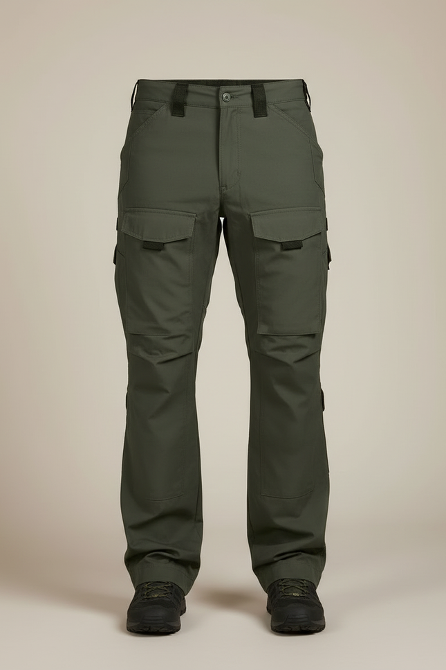 Pantalon Cargo Sécurité - Kaki Polyester - vue 3