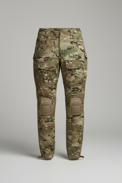Pantalon Cargo Camouflage Militaire Gen3 Femme Ajusté - Multicolore Toile - vue 3