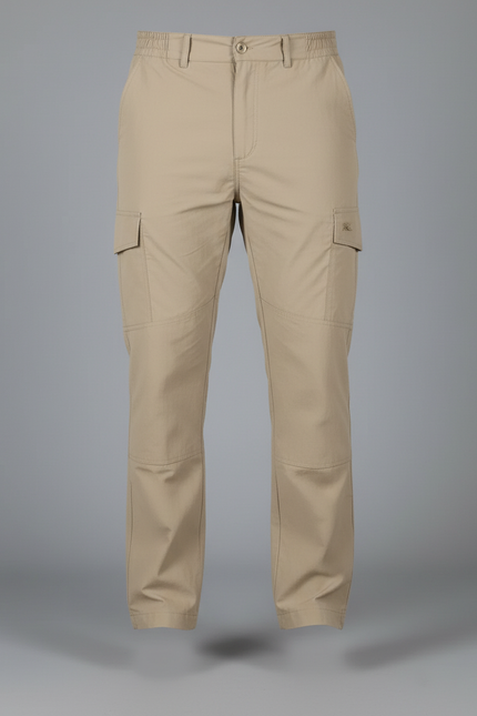 Pantalon Cargo Outdoor - Kaki Polyester - vue 3