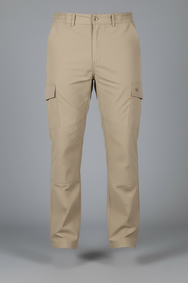 Pantalon Cargo Outdoor - Kaki Polyester - vue 3