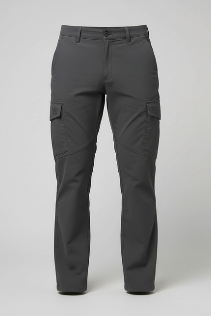 Pantalon Cargo Gris Multipoches Décontracté Homme - Polyester - vue 3