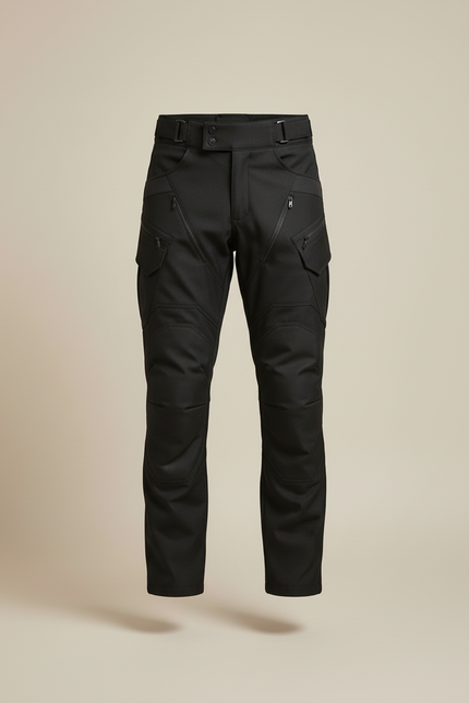 Pantalon Cargo Noir Tactique Résistant Homme - Polyester - vue 3