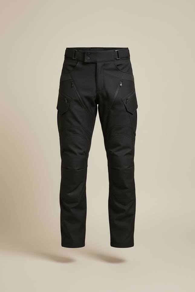Pantalon Cargo Noir Tactique Résistant Homme - Polyester - vue 3