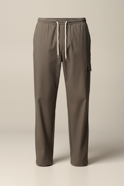Pantalon Cargo Wide Leg - Kaki Polyester - vue 3