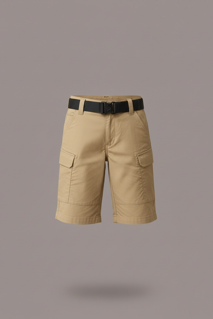 Pantalon Cargo Kaki Enfant Tactique Ceinture Noire - Toile - vue 3