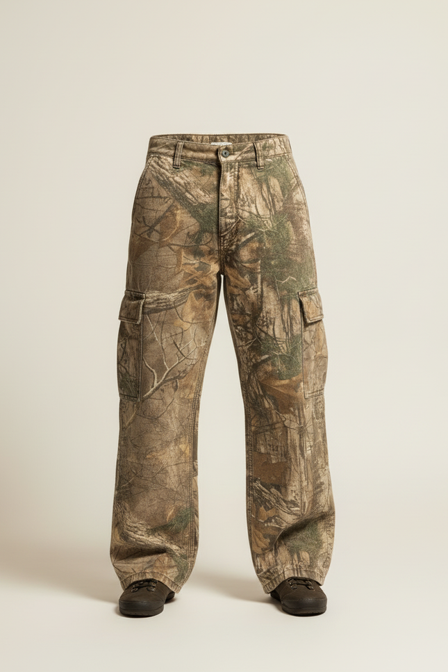 Pantalon Cargo Camouflage Ample Décontracté Y2K - Imprimé Toile - vue 3