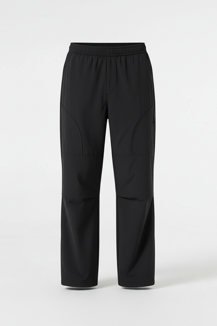 Pantalon Cargo Noir Homme Ample Décontracté Multipoches - Polyester - vue 3