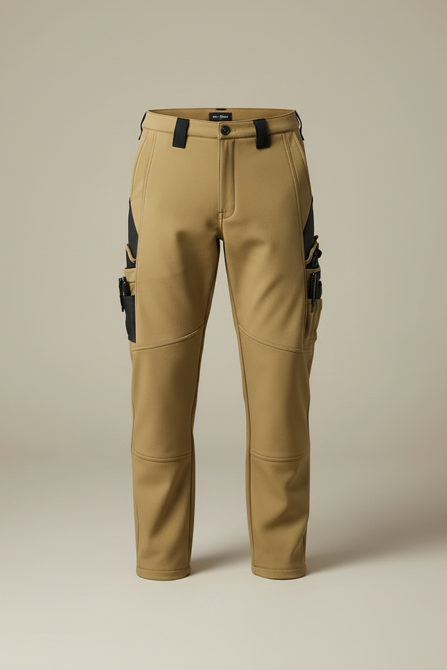 Pantalon Cargo Beige Tactique Multipoches Homme Respirant - Polyester - vue 3