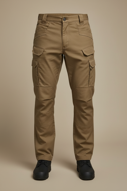 Pantalon Cargo Kaki Homme Multipoches Durable Pratique - Toile - vue 3