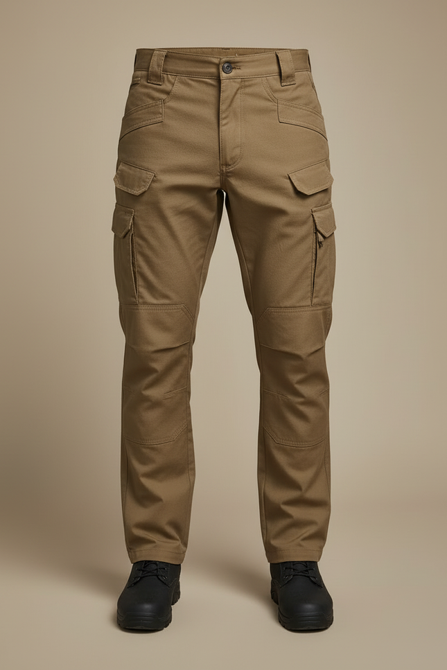 Pantalon Cargo Kaki Homme Multipoches Durable Pratique - Toile - vue 3