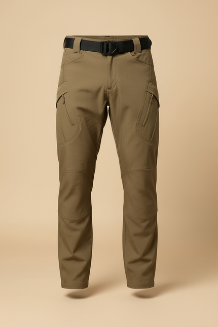 Pantalon Cargo Kaki Tactique Multipoches Homme - Polyester - vue 3