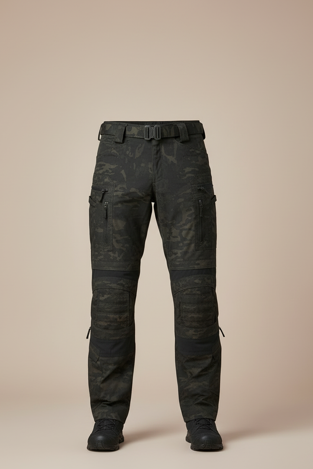 Pantalon Cargo Camouflage Militaire Robuste Homme Tactique - Multicolore Polyester - vue 3