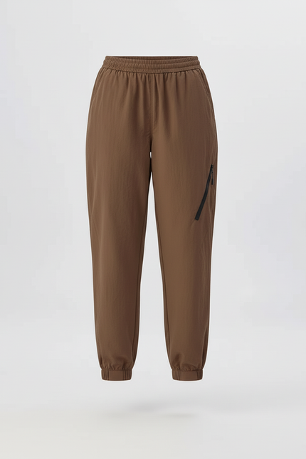 Pantalon Cargo Marron Ample Décontracté Jogger Femme - Polyester - vue 3