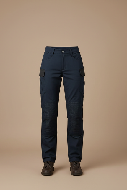 Pantalon Cargo Femme Marine Renforcé Décontracté - Polyester - vue 3