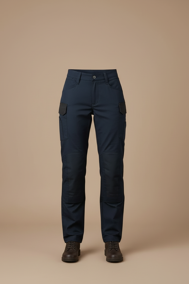 Pantalon Cargo Femme Marine Renforcé Décontracté - Polyester - vue 3