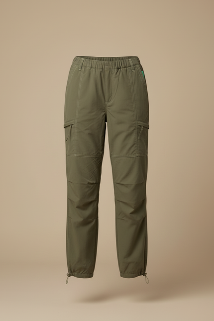 Pantalon Cargo Kaki Ample Multipoches Femme - Polyester - vue 3