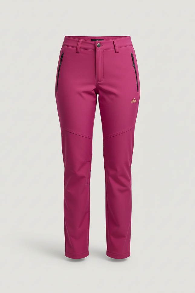 Pantalon Cargo Fuchsia Softshell Doublé Femme - Rose Polyester - vue 3