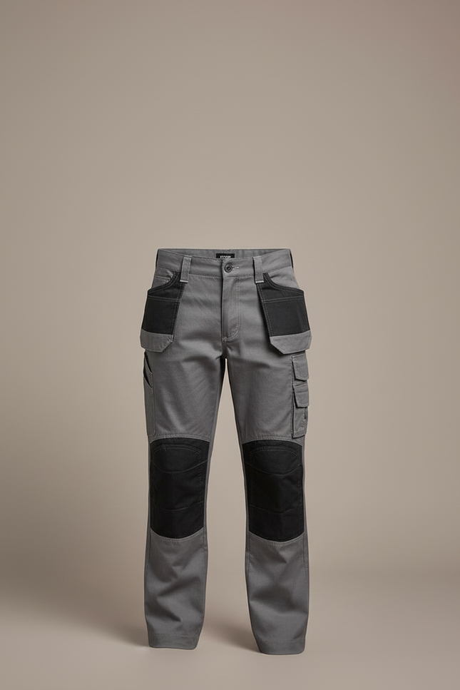 Pantalon Cargo Gris Renforcé Multi-Poches Enfant - Toile - vue 3