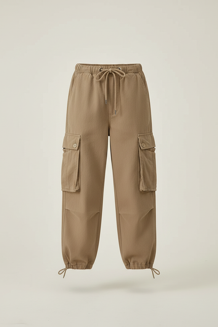 Pantalon Cargo Fille Kaki Jogger - Toile - vue 3