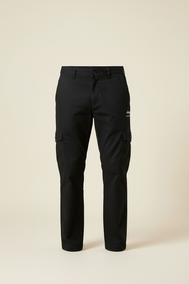 Pantalon Cargo Homme Noir Droit - Toile - vue 3