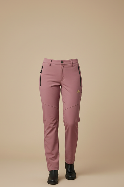 Pantalon Cargo Rose Slim Imperméple Randonnée Femme - Polyester - vue 3