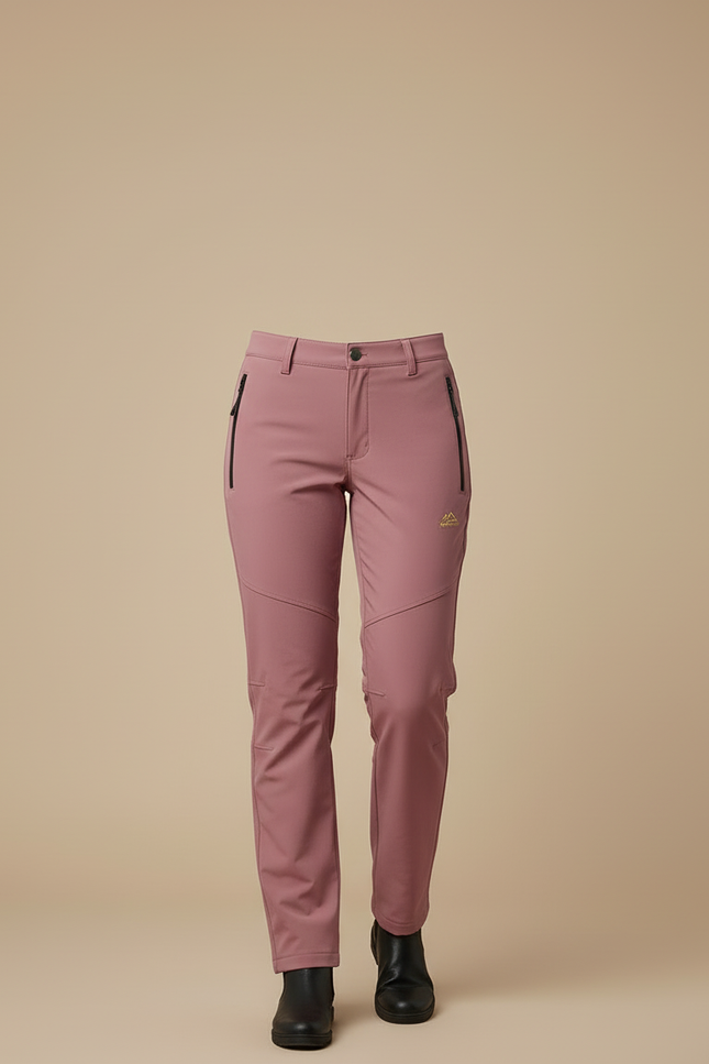 Pantalon Cargo Rose Slim Imperméple Randonnée Femme - Polyester - vue 3