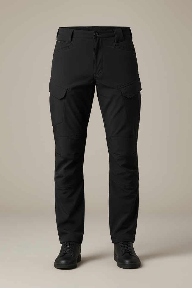 Pantalon Cargo Noir Tactique Ajusté Homme - Polyester - vue 3